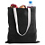 Холщовая сумка на плечо Juhu, черная - миниатюра - рис 5.