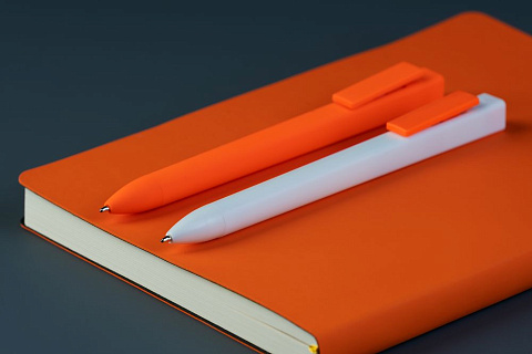 Ручка шариковая Swiper SQ, белая с оранжевым - рис 7.