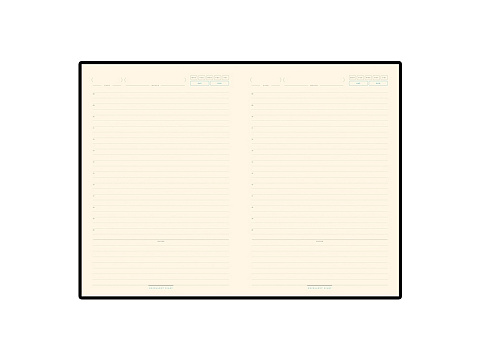 Ежедневник А5 недатированный Bridge, коричневый/золотистый - рис 2.