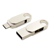 Флешка Uranium на 64 Гб, серебристый