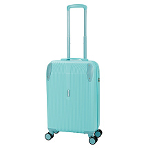 Чемодан TORBER В Отпуск, бирюзовый, ABS-пластик, 41 х 25 х 61 см, 48 л, 2,7 кг