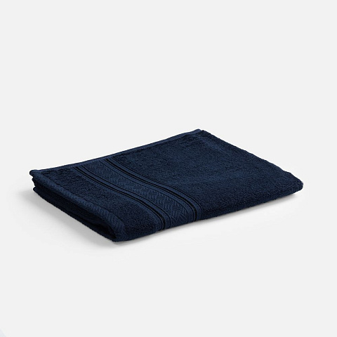 Полотенце махровое Terrychic, среднее, темно-синее - рис 2.