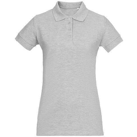 Рубашка поло женская Virma Premium Lady, серый меланж - рис 2.