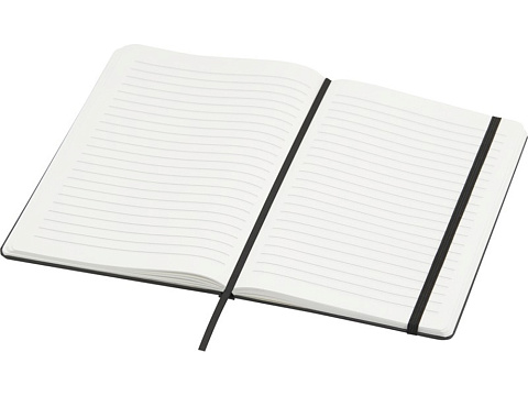 Holm блокнот формата А5 из каменной бумаги с линованными страницами - сплошной черный - рис 4.