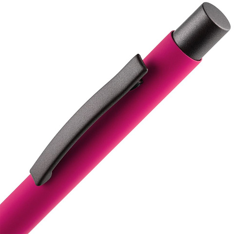Ручка шариковая Atento Soft Touch, розовая - рис 5.