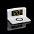 Часы настольные с беспроводным зарядным устройством Pitstop, белые - миниатюра - рис 9.