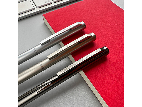 Ручка шариковая автоматическая BrunoVisconti® PALERMO цвет корпуса вороненая сталь, 0.7 мм - рис 6.