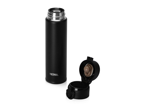 Термос из нерж. стали тм THERMOS JNI-402 ALB SS Vac. Insulated Flask,400ml, черный - рис 2.