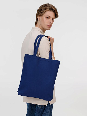 Холщовая сумка Strong 210, темно-синяя - рис 5.