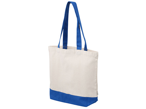 Сумка для шоппинга Cotton из переработанного хлопка 280 г, синий - рис 3.
