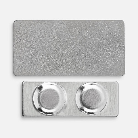 Значок Magnet Matto, серебристый глянцевый - рис 4.