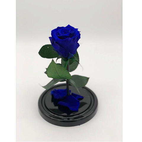 Синяя роза в стеклянной колбе - рис 2.