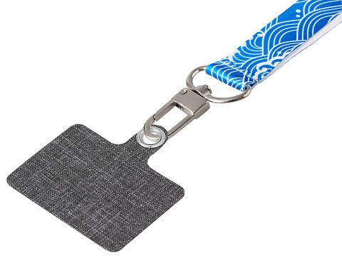 Ремувка под сублимацию с трендовым карабином и большим держателем для телефона из ПЭ - рис 3.