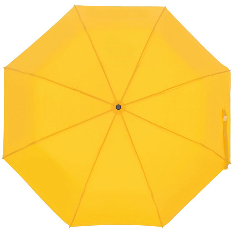 Зонт складной Manifest Color со светоотражающим куполом, желтый - рис 2.