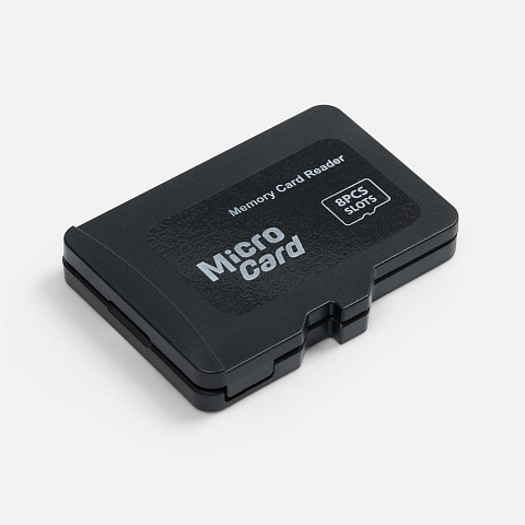 Футляр для карт памяти и SIM Multitask, черный - рис 2.