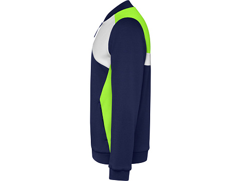 Спортивная куртка Leros унисекс, лаймовый/синий нэйви - рис 3.