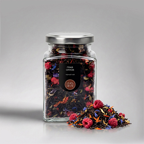 Чай черный, серия Bouquet, граф Орлов, стеклянная банка