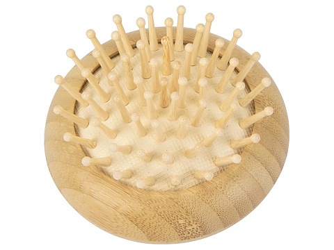 Расческа с зеркалом из бамбука Daisy, натуральный - рис 2.