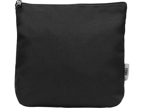 Органайзер для электроники и проводов Amalia из полиэстера 300D с подкладкой, черный - рис 3.