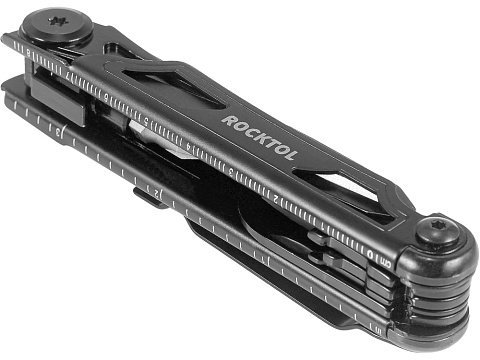 Нож-мультитул Rocktol 12 в 1, кожаный чехол, черный - рис 4.