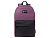 Рюкзак TORBER GRAFFI, фиолетовый с карманом черного цвета, полиэстер меланж, 42 х 29 x 19 см - миниатюра