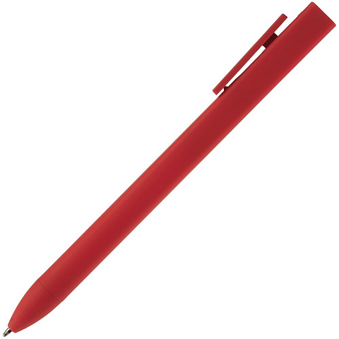 Ручка шариковая Swiper SQ Soft Touch, красная - рис 4.