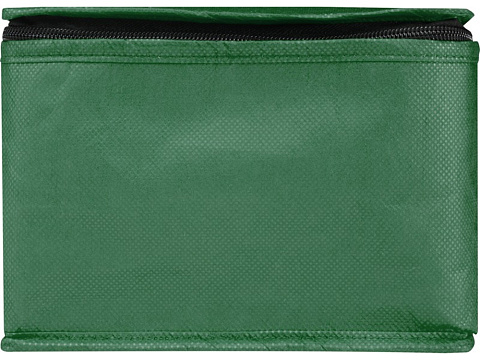 Spectrum нетканая сумка-холодильник, 4 л, на 6 банок, из переработанных материалов, зеленый - рис 2.