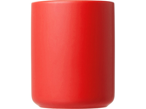 Кружка матовая с прямой ручкой Axio, 360 мл, красный - рис 4.