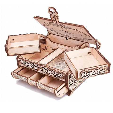 Шкатулка конструктор деревянная, декорированная кристаллами Swarovski ® - рис 4.