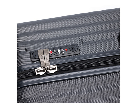 Чемодан TORBER Lama, чёрный, ABS-пластик, 43 х 25,5 х 67 см, 62 л - рис 7.