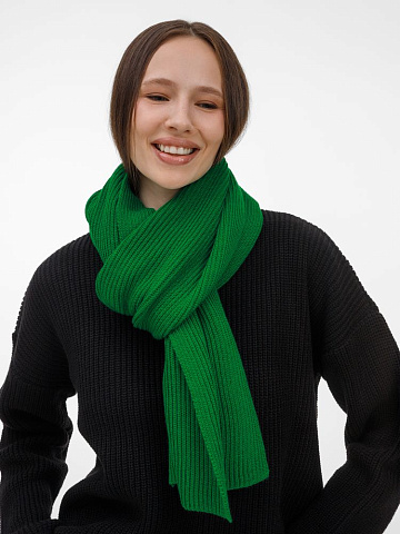 Шарф Nobilis Mono, ярко-зеленый - рис 7.