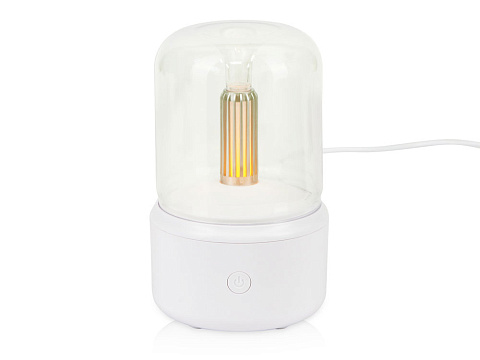 Подарочный набор с пледом, увлажнителем и попкорном, серый - рис 6.