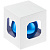 Елочный шар Finery Gloss, 8 см, глянцевый, светло-синий - миниатюра - рис 5.
