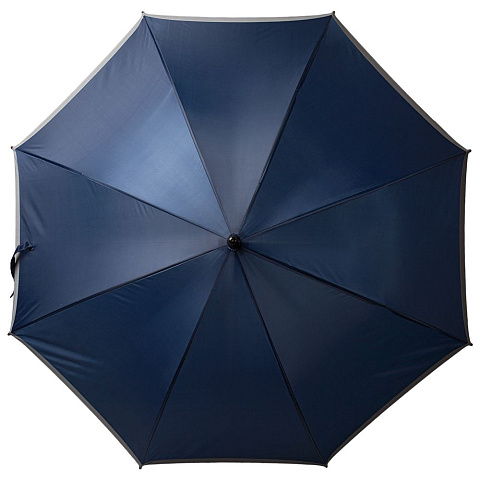 Зонт-трость светоотражающий Reflect, синий - рис 3.
