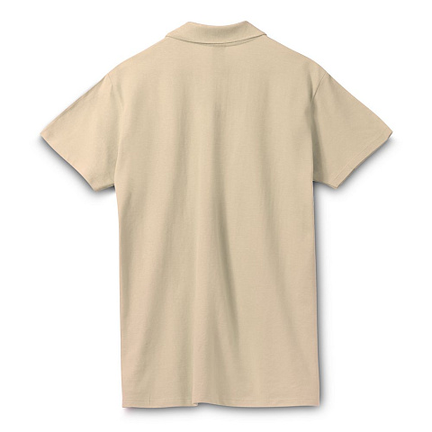 Рубашка поло мужская Spring 210, бежевая - рис 3.