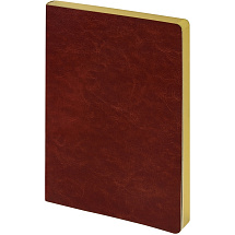 Ежедневник недатированный А5 Megapolis Nebraska Flex, коричневый с золотым обрезом