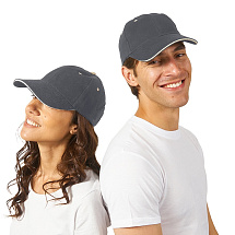 Бейсболка New Castle 6-ти панельная, серый/белый