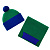 Шарф Snappy, зеленый с синим - миниатюра - рис 5.