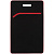Чехол для пропуска Multimo, черный с красным - миниатюра - рис 2.