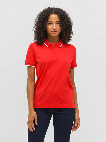 Рубашка поло унисекс Palermo, темно-синяя с белым - рис 7.