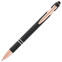 Nanna шариковая ручка с отделкой из розового золота - сплошной черный (черные чернила)