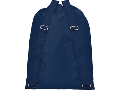 Рюкзак со шнурком и затяжками Lery, темно-синий - рис 3.