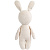 Мягкая игрушка Beastie Toys, заяц с белым шарфом - миниатюра - рис 5.