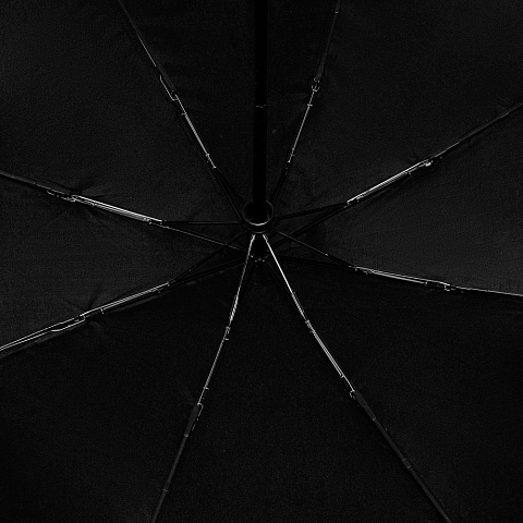 Зонт складной Ribbo, черный - рис 4.