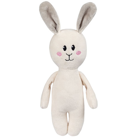 Мягкая игрушка Beastie Toys, заяц с белым шарфом - рис 4.