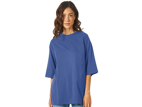 Футболка Berlin к/р оверсайз, 100% хлопок, 180гр, классический синий - рис 3.