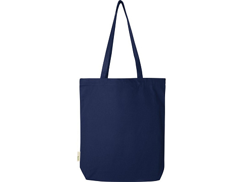 Orissa эко-сумка из органического материала GOTS, плотностью 270 г/м² - темно-синий - рис 3.