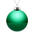 Елочный шар Finery Gloss, 10 см, глянцевый зеленый - миниатюра - рис 2.