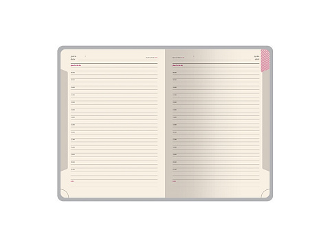 Ежедневник недатированный с индексами А5 Prime, серый - рис 7.