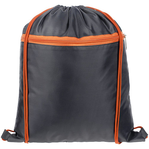 Детский рюкзак Novice, серый с оранжевым - рис 3.